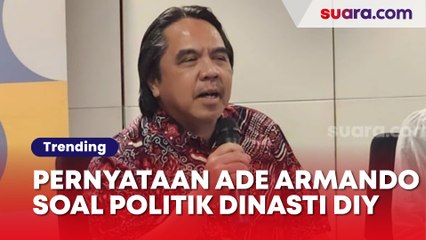 Pernyataan Kebablasan Ade Armando Soal Politik Dinasti DIY Bikin Kaesang Berang