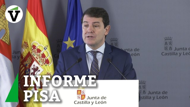 Fernández Mañueco, tras el informe PISA: En Castilla y León tenemos la mejor Educación de España y entre las mejores del mundo