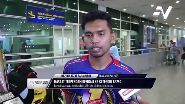 Nazirul Izzat dedikasikan Kejuaraan UB150 ARRC 2023 kepada arwah ayahnya