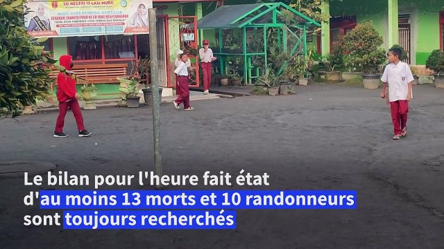 Eruption volcanique en Indonésie: 13 morts et 10 randonneurs recherchés