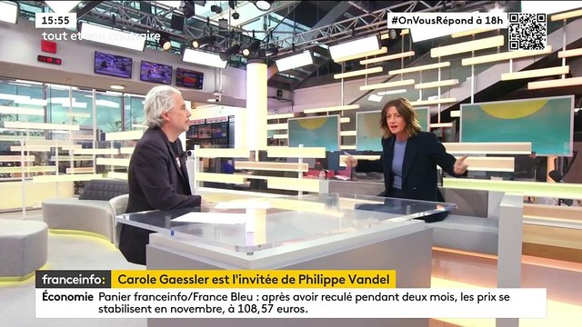 Est-ce que vous vous êtes trompée ? : Carole Gaessler dévoile sa réaction lorsque Delphine Ernotte l'a choisie pour animer Aux jeux citoyens ! au micro de Philippe Vandel sur franceinfo.