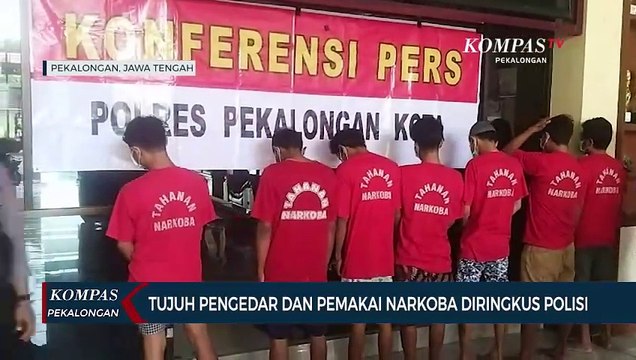 Polres Pekalongan Kota Tangkap 7 Pengedar Narkoba, Sita 23,56 Gram Sabu-Sabu