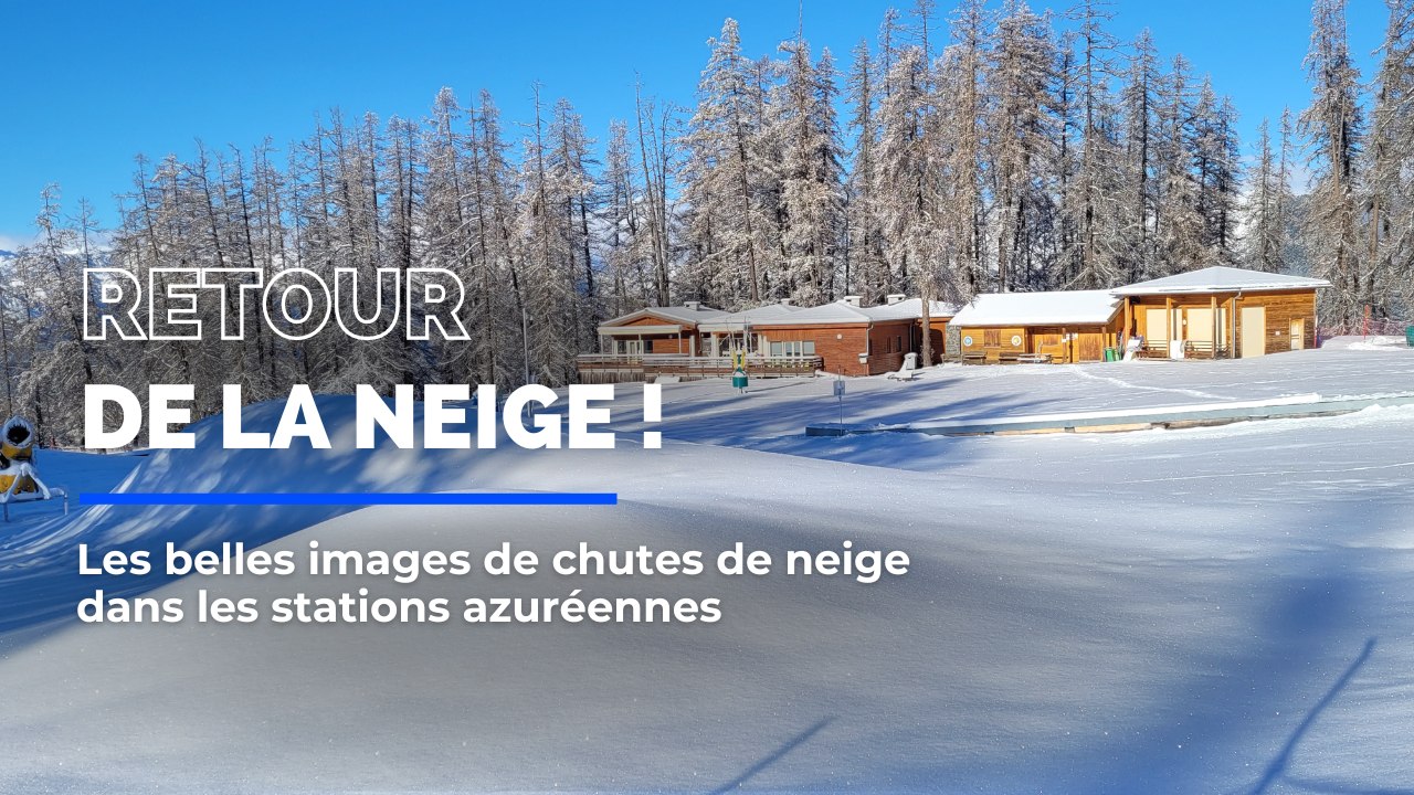 Les images des belles chutes de neige dans les stations azuréennes