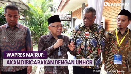 Soal Pengungsi Rohingya, Wapres Maruf: Akan Dibicarakan dengan UNHCR