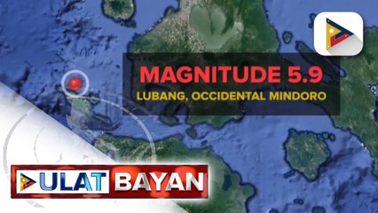 Lubang, Occidental Mindoro, niyanig ng magnitude 5.9 na lindol