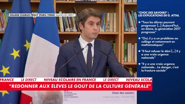 Gabriel Attal : «Nous amplifierons l'effort des formations des professeurs»