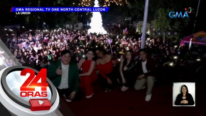 Ilang Kapuso at Sparkle stars, nakisaya sa pagpapailaw ng Christmas display sa Batangas at La Union | 24 Oras