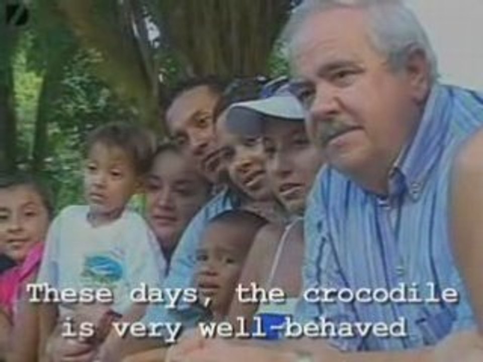 Man Wrestles Crocodile