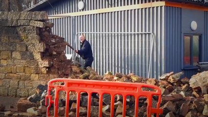 School begins repairs following wall collapse