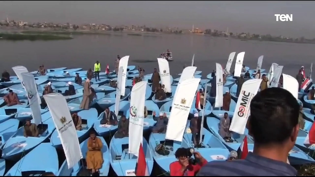 صيادين الصعيد يوجهون رسائل شكر وتأييد للرئيس السيسي بعد تسلمهم ٣٠٠ مركب ملك