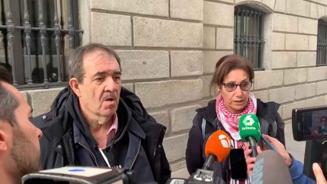 Declaraciones de los activistas propalestinos a la salida del Congreso