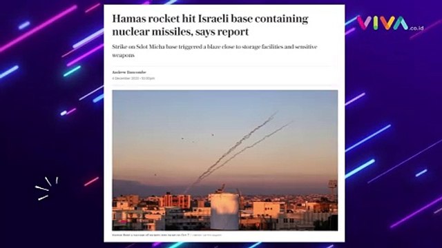 Roket Hamas Hantam Pangkalan Nuklir Israel