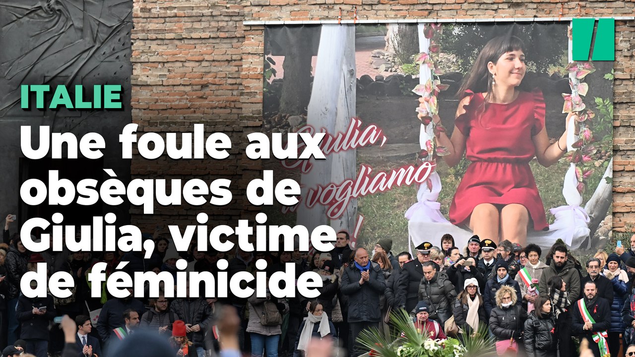 Féminicide de Giulia Cecchettin en Italie : les images impressionnantes de la foule aux obsèques de la victime