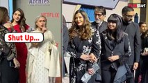 The Archies Premier: नातिन की फिल्म देखने पहुंची Jaya Bachchan फिर चिल्लाई,Amitabh का Reaction Viral