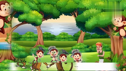 The Hat Seller And Monkeys __ Kids Story __ Cartoon