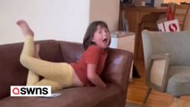 Little girl has cute reaction when she sees real boy behind 'Casper the Friendly Ghost'