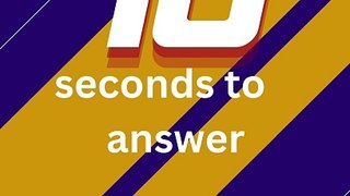 Go 1..2..3..Guess the right answer in 10 seconds? #learninggames #funquiz #animation