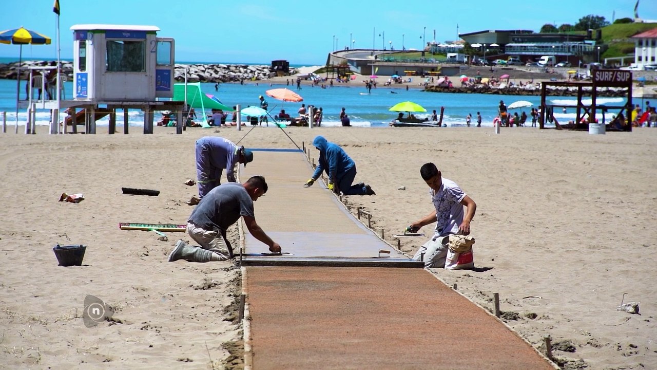 AVANZAN LAS NUEVAS BAJADAS ACCESIBLES EN PLAYAS