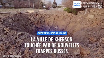 Un mort et un blessé dans des bombardements russes à Kherson
