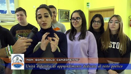 Non sono solo canzonette - Unità didattica di apprendimento dedicata al testo poetico.