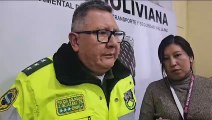 El director Departamental de Tránsito de La Paz, Jesús Bejarano, informó sobre el accidente de la autopista La Paz- El Alto