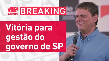 Tarcísio comemora privatização da Sabesp | BREAKING NEWS
