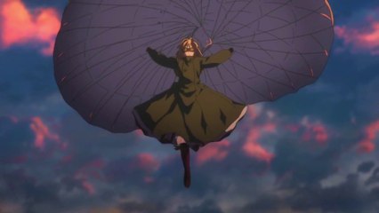 Violet Evergarden - parachute scene