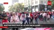 Marcha de maestros de la CNTE llega a Bellas Artes; realizan mitin en Juárez y Eje Central