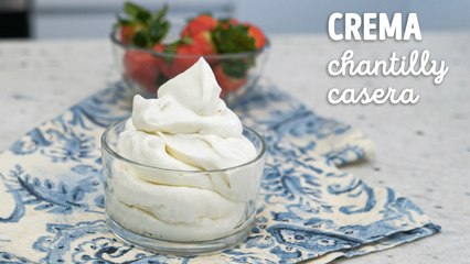 Receta de crema chantilly caseras ¡Con solo 3 ingredientes!