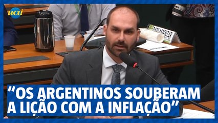 Eduardo Bolsonaro cita inflação argentina ao questionar a esquerda