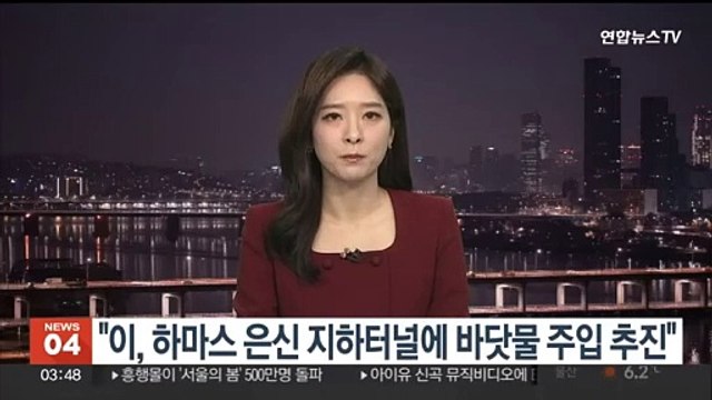이, 하마스 은신한 지하터널에 바닷물 주입 추진
