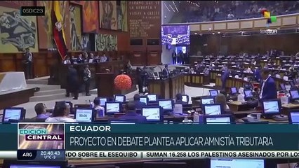 Ecuador: Asamblea Nacional analiza Proyecto de Ley Económica de Noboa