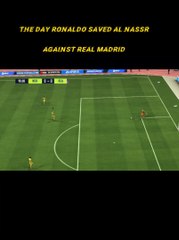 The day Ronaldo saved Al Nassr with a great finish against Real Madrid