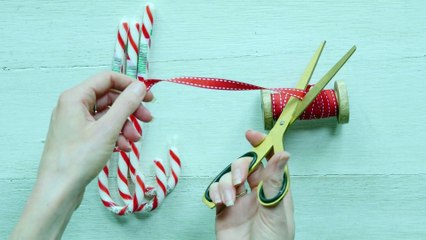 How To Make A Christmas Candy Cane Name Holder | Ideal Home