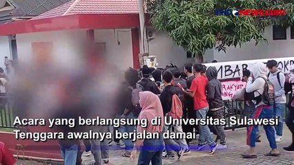 Kronologi Acara Panggung Demokrasi Mahasiswa Ricuh di Kendari