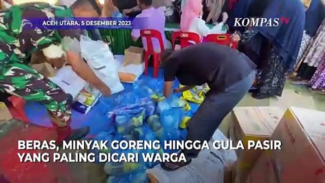 Potret TNI Kodim 0103 Aceh Utara, Gelar Pasar Murah dan Bakti Sosial