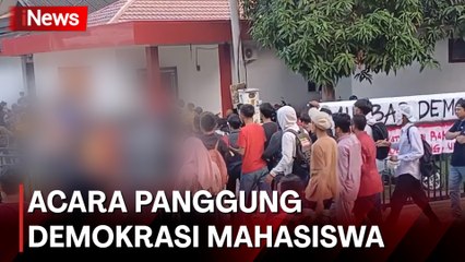 Acara Panggung Demokrasi Mahasiswa di Kendari Ricuh