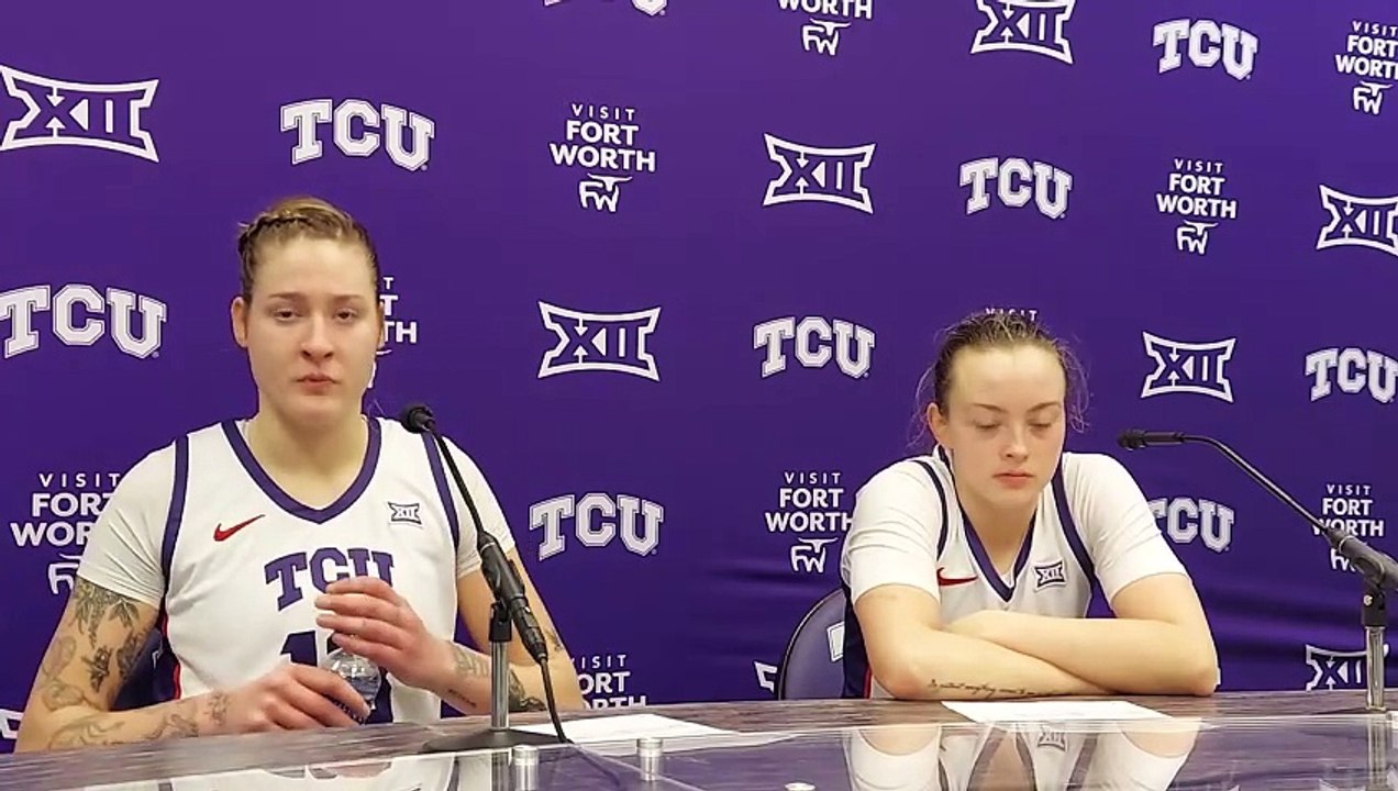 WATCH! TCU WBB Madison Conner and Sedona Prince - ACU Postgame - video ...