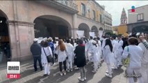 Estudiantes de medicina de Celaya marcharon para exigir justicia por jóvenes asesinados