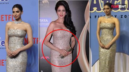The Archies Premiere: Khushi Kapoor wears 10 years old Sridevi's Gown for her Debut Film Screening!