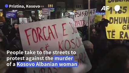 Kosovo protesters march against femicide