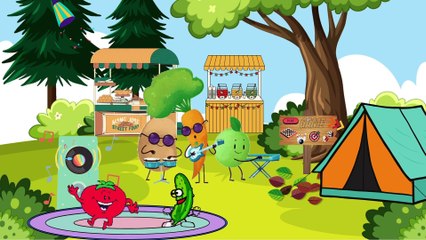 Party of Fruits and Vegetables  - English Story - Story Seedlings
