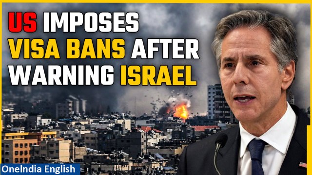 Israel-Hamas: US announces visa restrictions after warning Israel over Gaza violence | Oneindia News