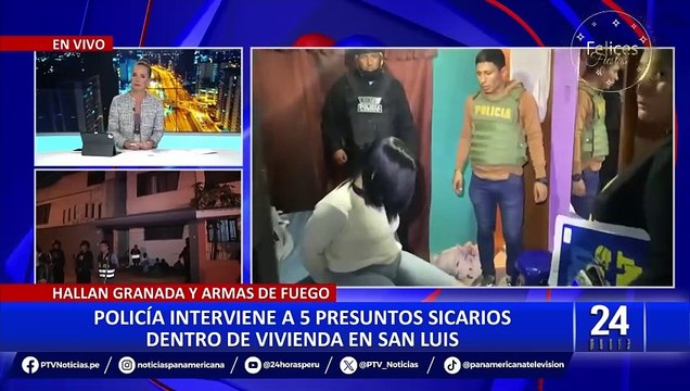 San Luis: capturan a cinco sicarios con pistolas y granadas