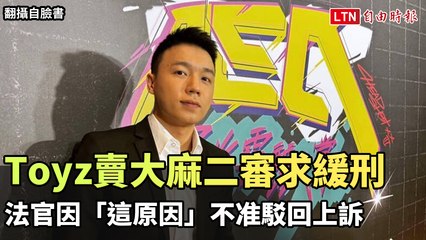 Toyz上訴要求緩刑遭拒，法官因這個原因駁回 🏛️