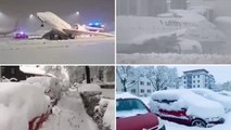 Munich Paralyzed As Heavy Snow Buries Germany, Central Europe