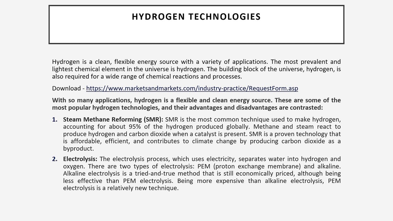 Hydrogen Technologies