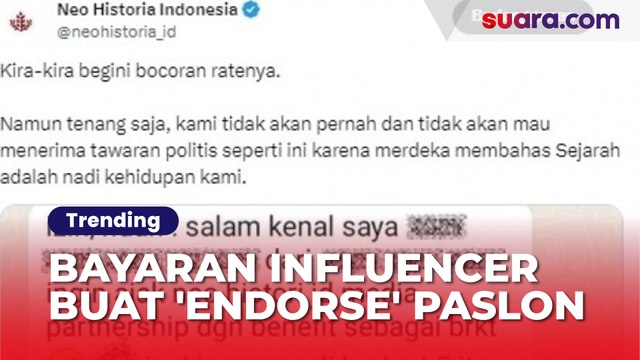 Bayaran Influencer Buat 'Endorse' Paslon Capres-Cawapres