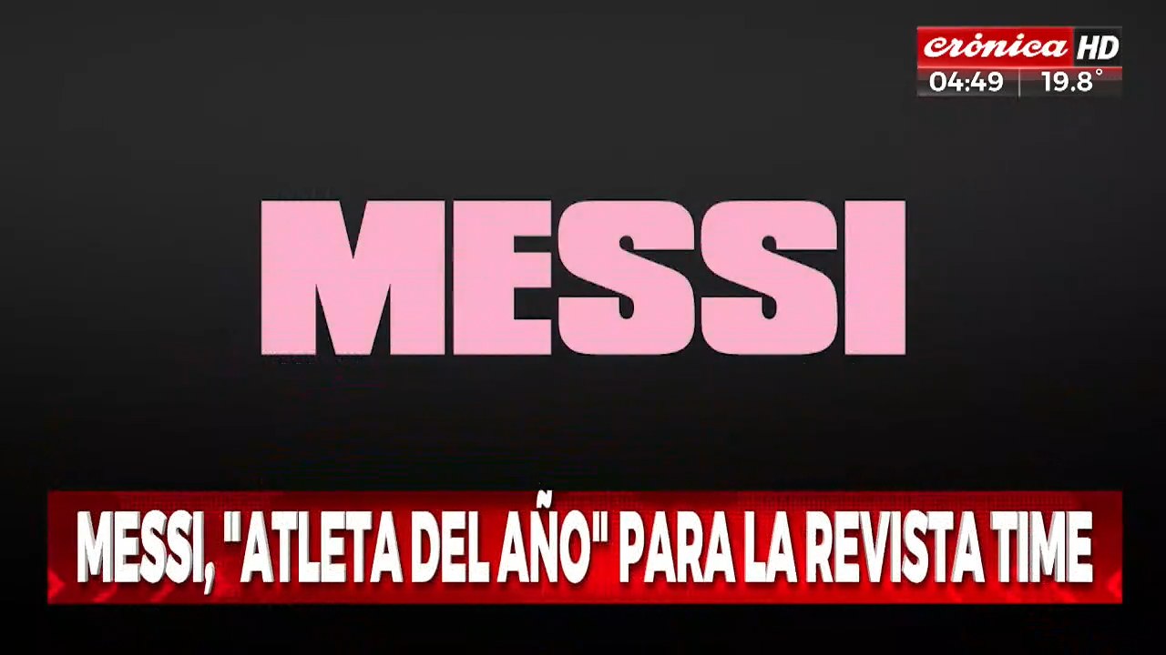 Lionel Messi fu reconocido por la revista "Time"