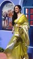 Rekha Ji Graces The Archies Event In A Starry Golden Saree #thearchies #rekha